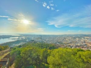 Uitzicht over Malaga