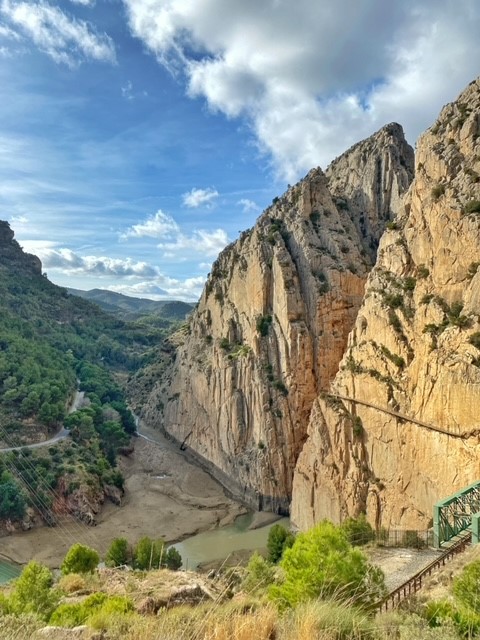 Uitzicht op de Caminito del Rey