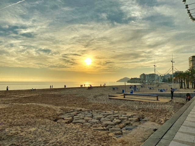 Zonsondergang Benidorm